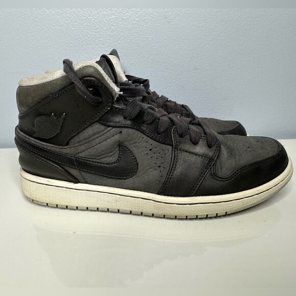 Nike Air Jordan 1 Mid Nouveau Black Ice Anthracite White 629151-003 9.5 men’s main image 6